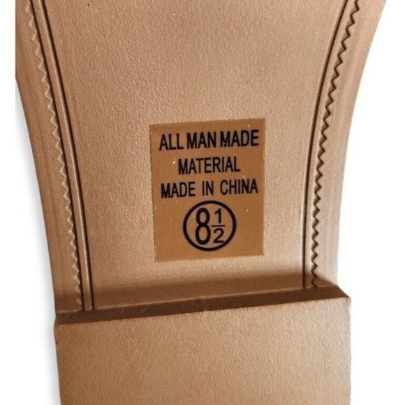 Soda Womens Sz 8.5 Black Faux Leather Toe Ring Slide Sandals Shoes - Picture 10 of 10